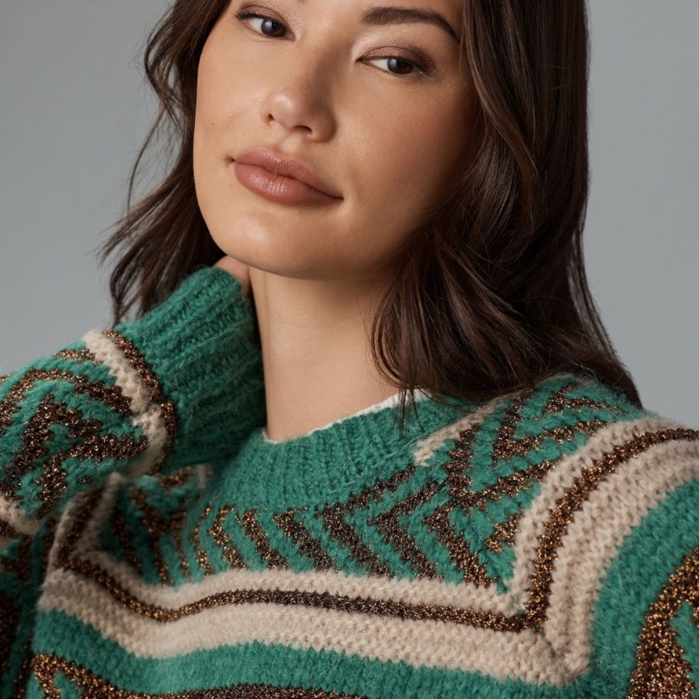 Scotch & soda Metallic Long-Sleeve Sweater - Picture 10 of 10